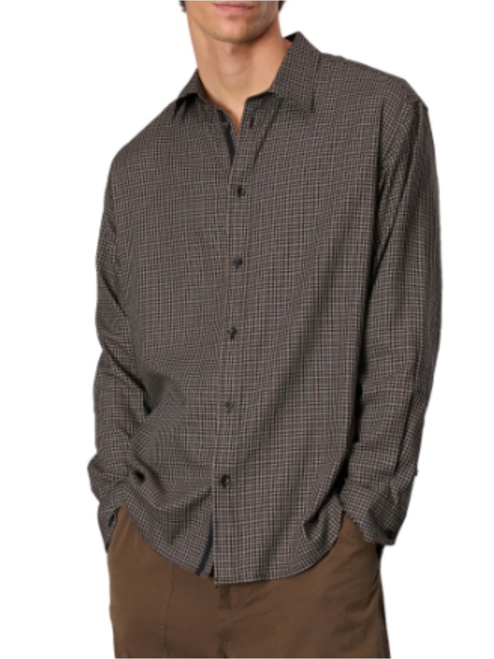 Matthew Cotton blend flannel button up